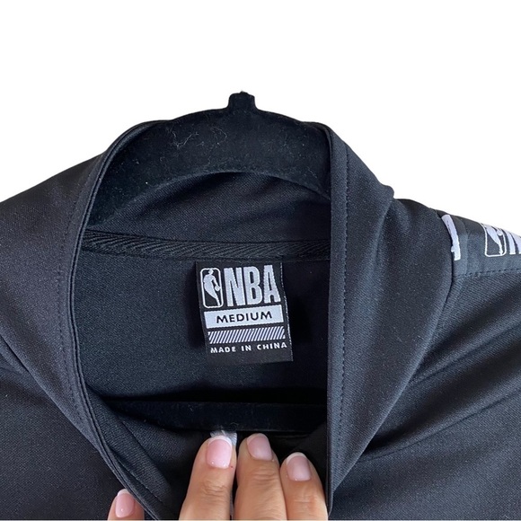 NBA Track Style Full Zip Black Jacket Sz Medium‎ - Picture 4 of 8